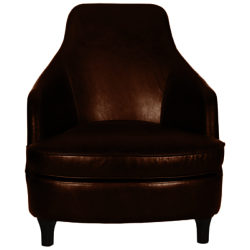 Halo Sebastian Aniline Leather Armchair Antique Whisky